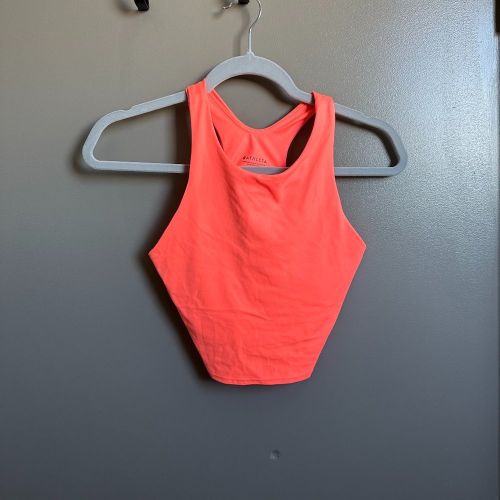 Athleta Coral Conscious Crop Top (S)
